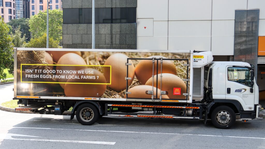 McDonalds van contextual advertising